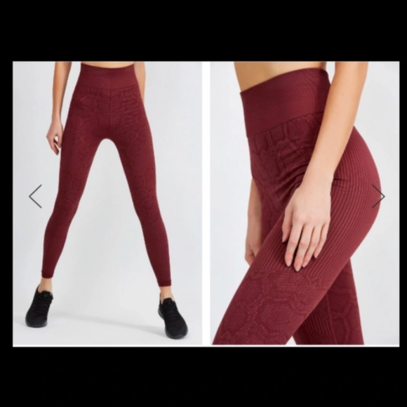 Varley Women's Quincy Tights - Windsor Wine Snake - XS - Picture 3 of 7